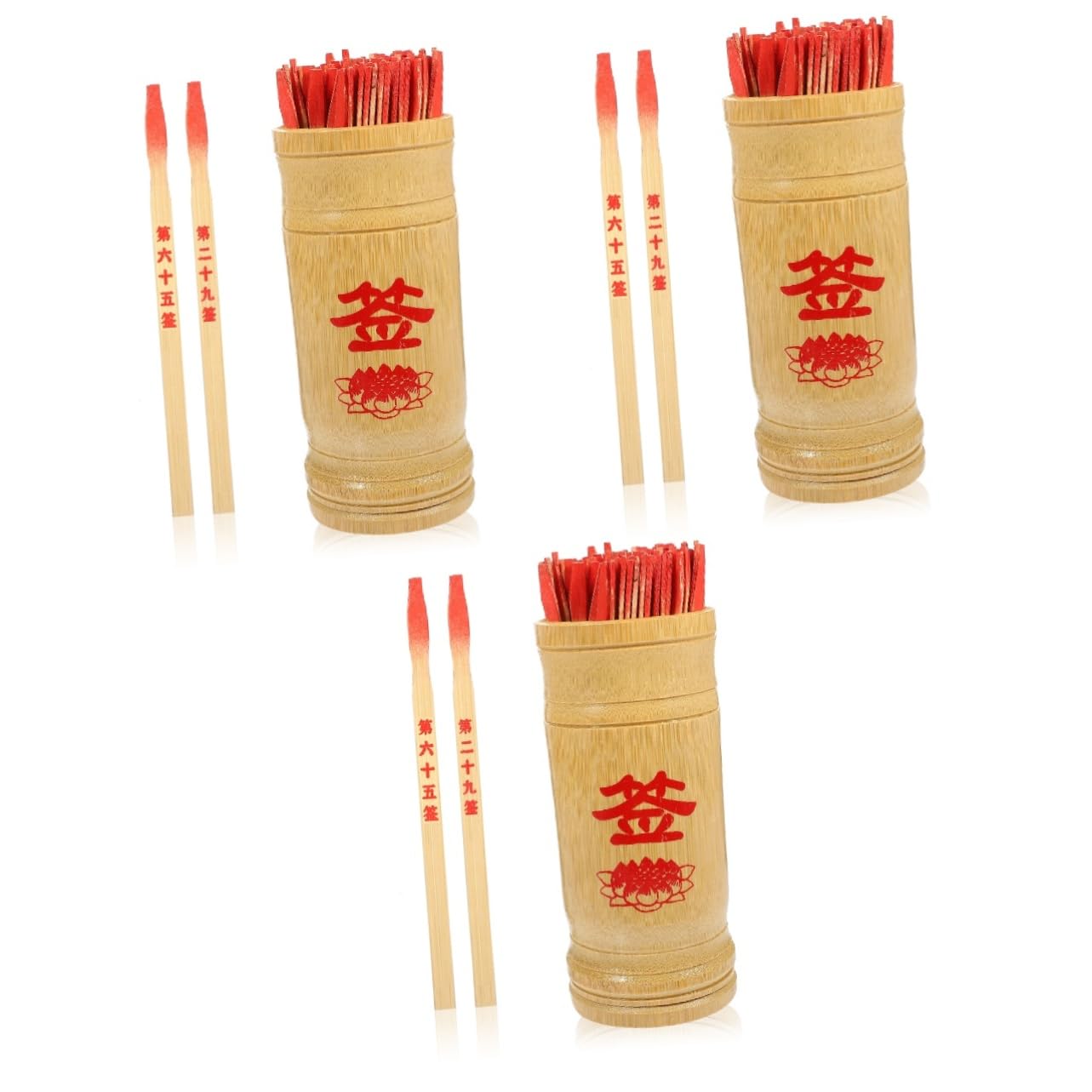 Alipis 3 Juegos Palo De Hexagrama De Bambú Palos De Juego De Adivinación Adivino Palos De Adivinacion Chinos Palo De Madera Religioso Palos De Adivinación De La Fortuna Suite Estilo Chino