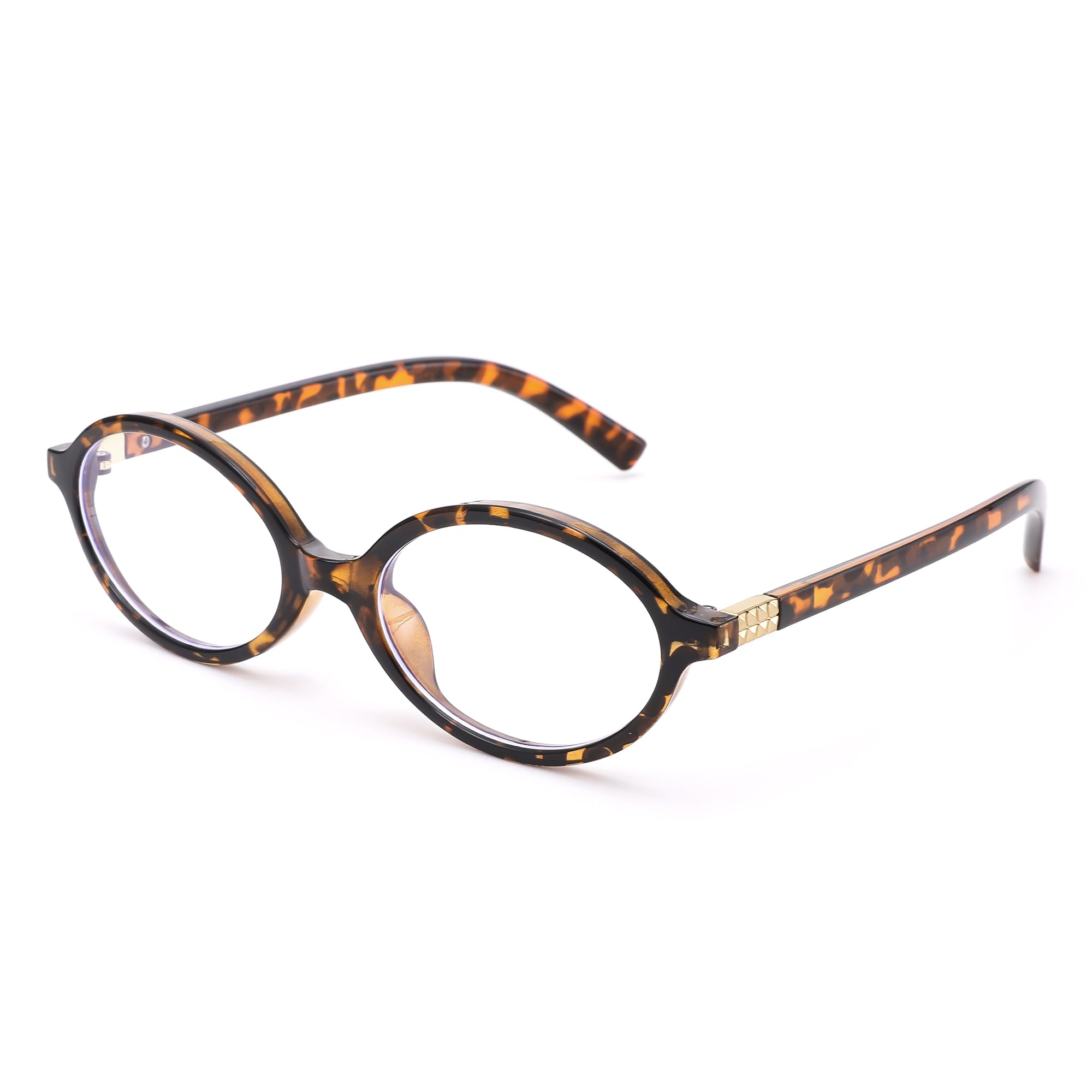 Gafas antiluz azul para mujer - Gafas de ordenador con bloqueo del 99% de la luz azul - Montura ovalada de moda