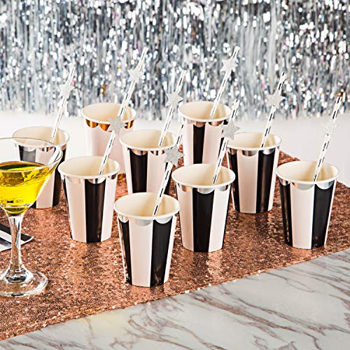 Image of MOWO Silver Star Confetti Table Decoration, 1.2'', 200pc | 200pc, Wedding Party Decor, Table Decor