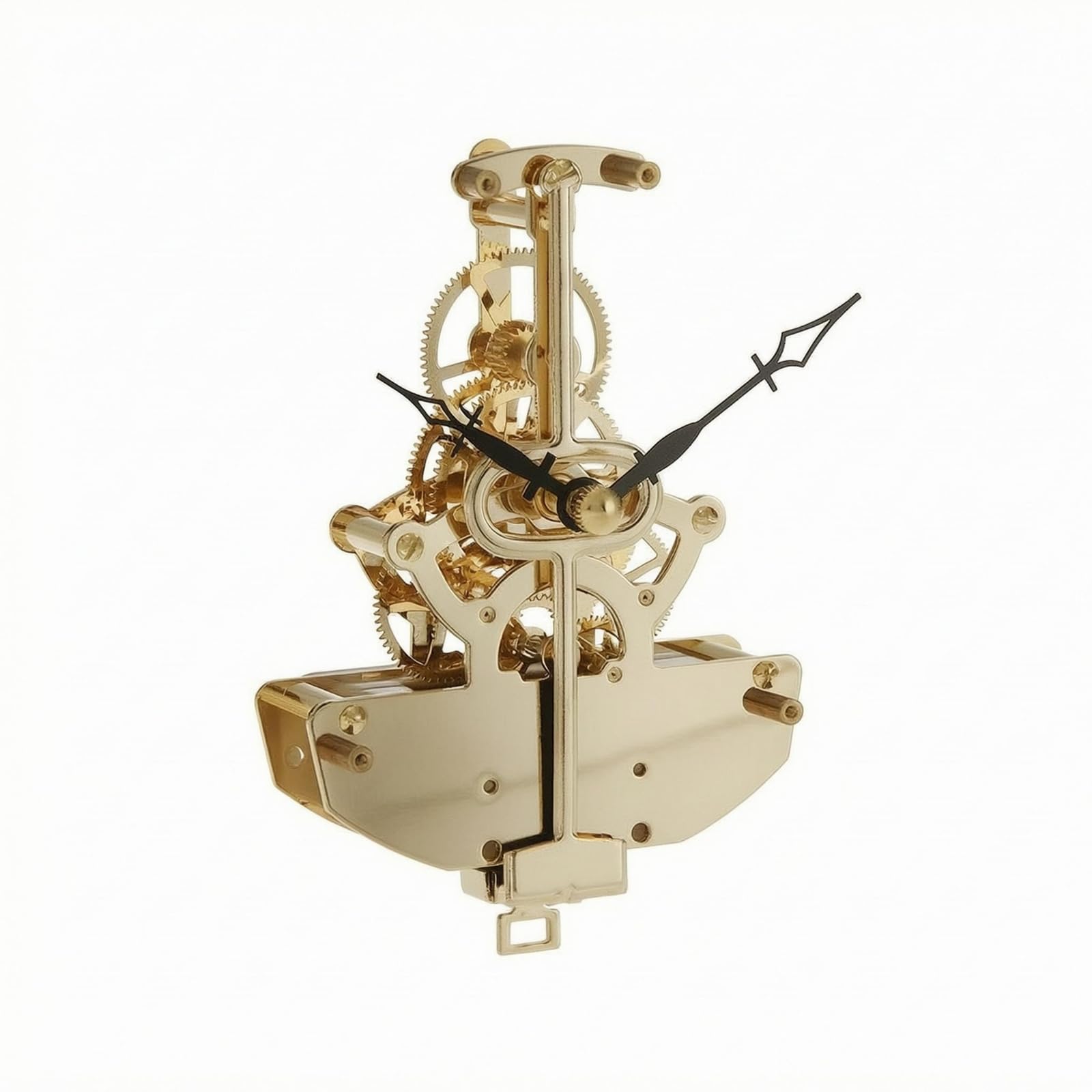 Mechanisches Wanduhrwerk Metallisch Wanduhrwerk Transparent Offenes Uhrwerk