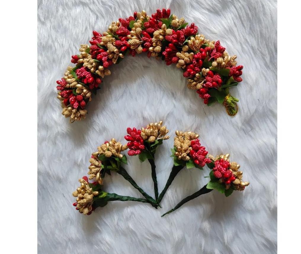 veni flower/bridal/artificial flower/gaira nhair accessories for hair decoration for womenand girls in fashion for wedding marriage function and parties. Multicolor (B0CHG15DZL) Amazon Price History, Amazon Price Tracker