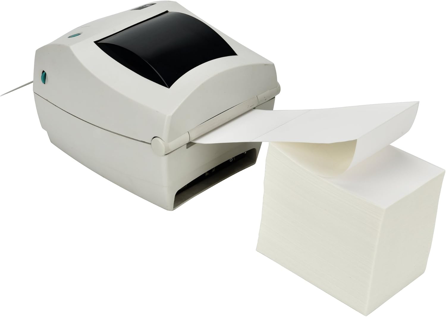 [8 Stack, 8000 Labels] 4'' x 6'' Fanfold Direct Thermal Shipping Labels, White Perforated Shipping Mailing Postage Labels, Permanent Adhesive, Zebra Compatible
