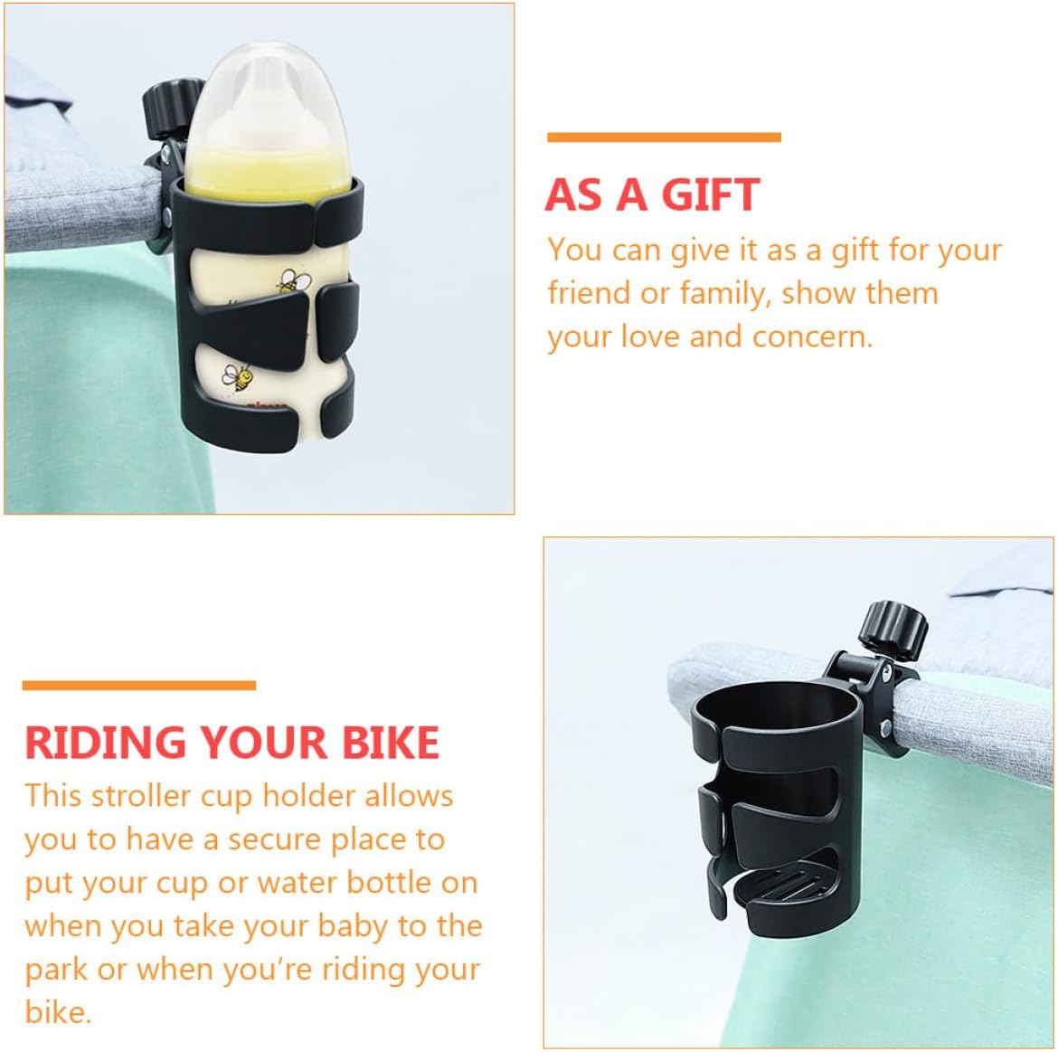 Universal Stroller Bottle Holder Stroller Cup Rack Removable Drink Holder Use