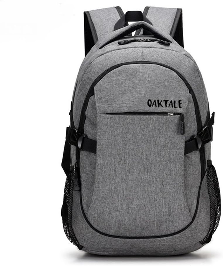 Oaktale USB Laptop Backpack with Charging Port (15 Inch) Water-Resistant, Anti-Theft Notebook Computer Bag | Portable Travel, School, Work, Gaming |Men, Women, Teens