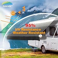 Vista 2 de Suncode - Toldo de repuesto para autocaravana, universal e impermeable, para exteriores, para cámper o casa rodante, vinilo prémium, 15 pies