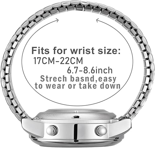 Miniatura 6 de Atomic - Reloj digital parlante para ancianos, recibe señales de Estados Unidos, corrección automática de hora y fecha, números grandes, fácil de