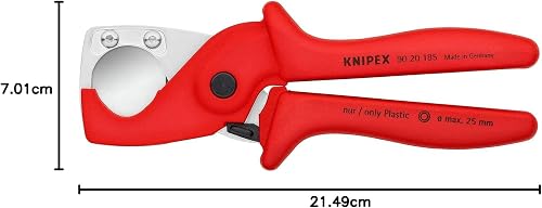 KNIPEX PlastiCut Coupe-tubes pour tubes flexibles et gaines, 90 20 185 - 7