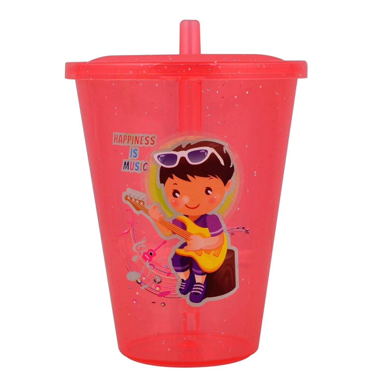SBA PRIME Soft Straw Sippy Cup 250ML Baby Sipper Glass with Lid BPA Free Easy Grip Cup for Kids Water Juice and Milk (Pack of 1)-image-13