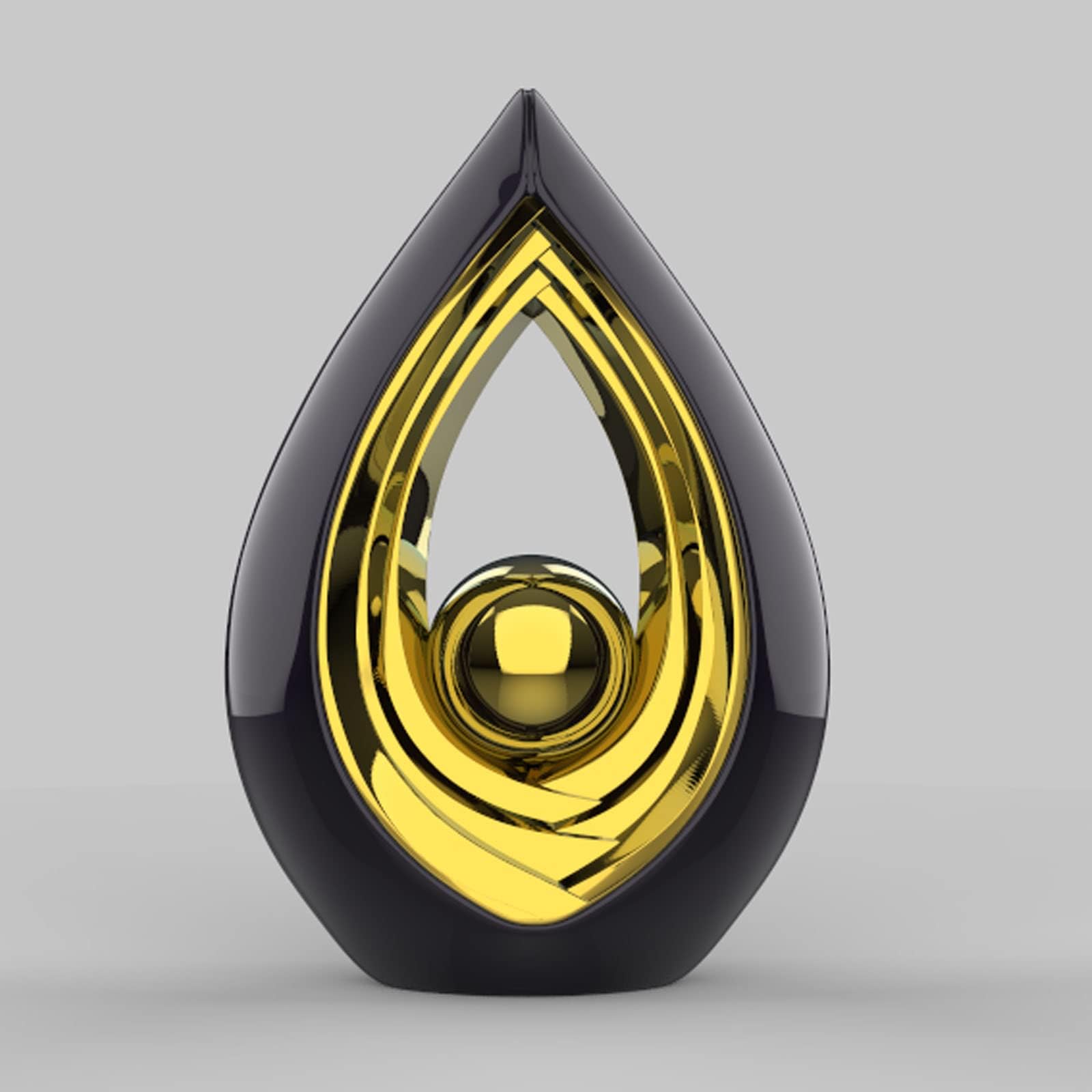 Zhenpin Ceramic Sculptures Ornaments Water Drop Sculpture Ornaments Sculpture Decorative Abstract Art Statue Decoration Suitable for Living Room, Balcony, Bedroom