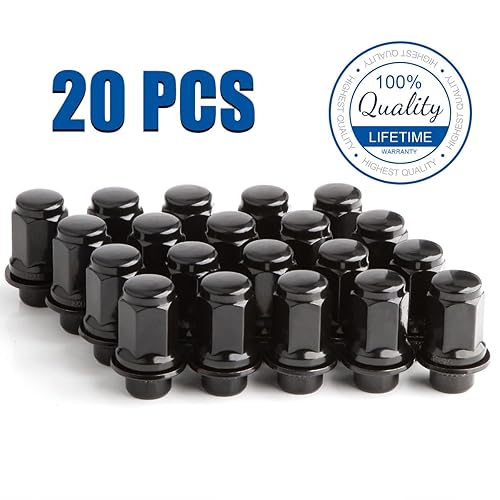 Vista 44 de GAsupply Tuercas de llanta de estilo de fábrica OEM de 14 x 2, 24 piezas de una sola pieza cromadas grandes tuercas de asiento de bellota de 2