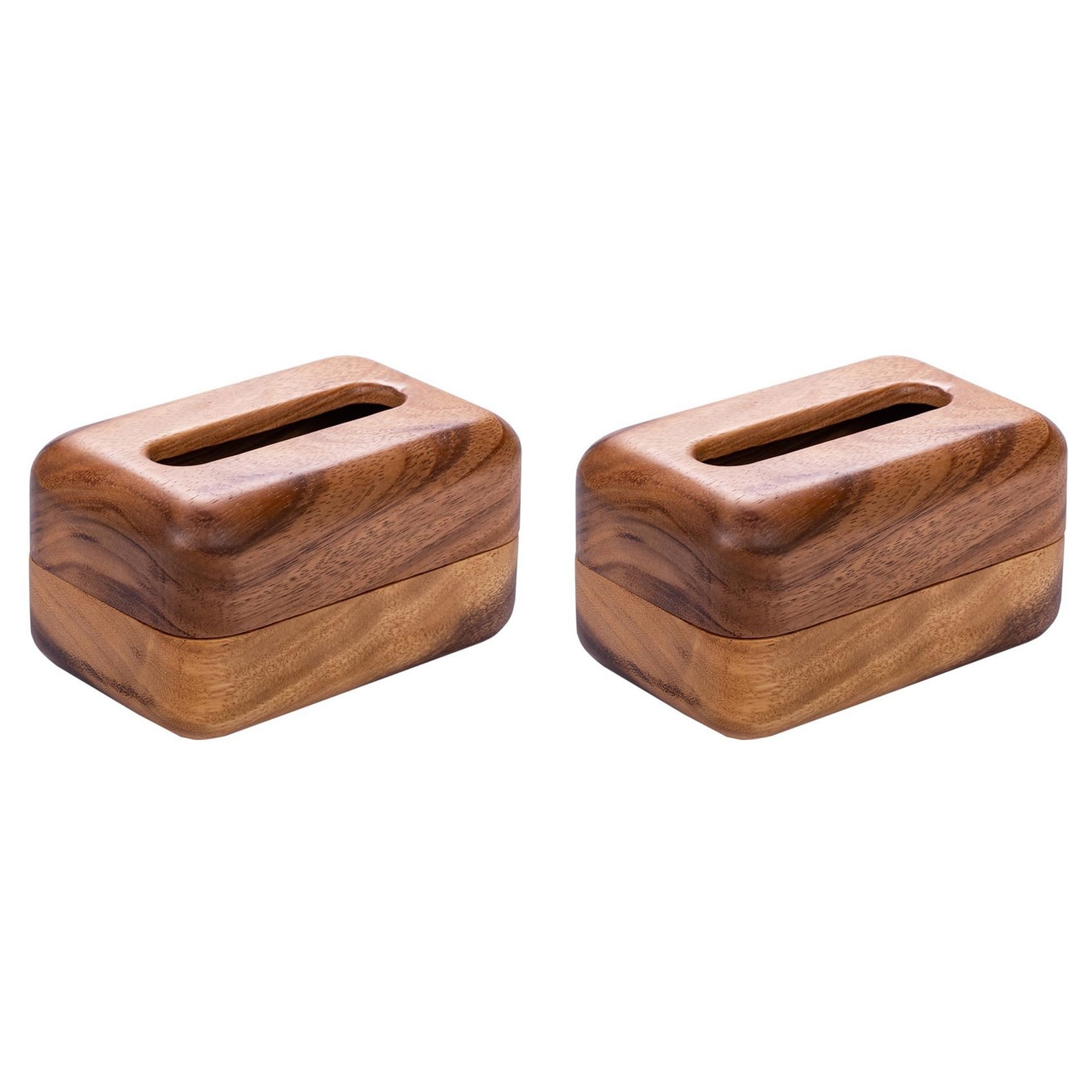 Boîte à mouchoirs en bois pour cacher les cartons moches sur la table