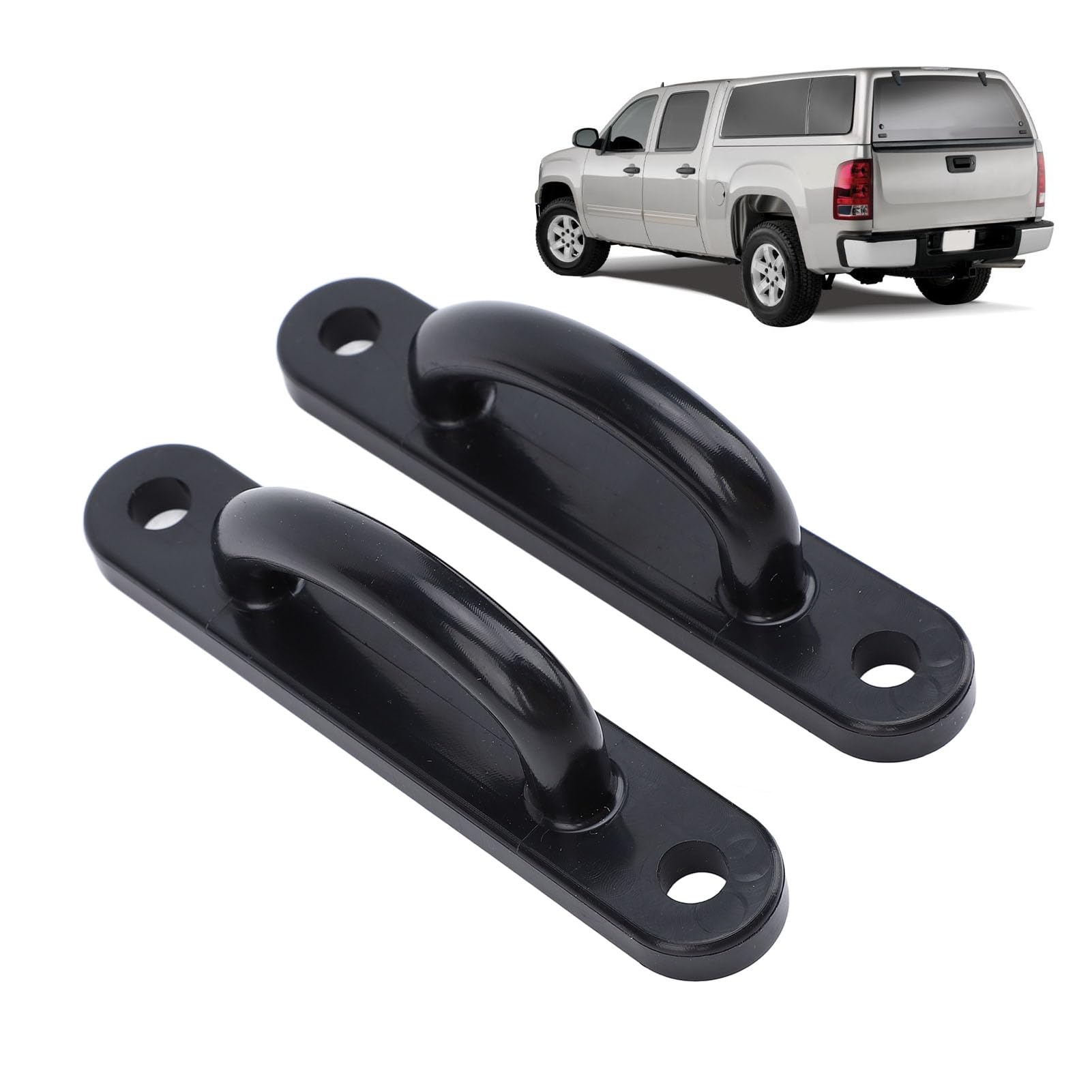 Rotary Latch D Striker Plate, Compatible with Century, for LEER Model 100LE 100XL, for Glasstite, for ARE, for Ranch, 5423020000 Replacement for Truck Cap Glass Doors, 4in, 2PCS