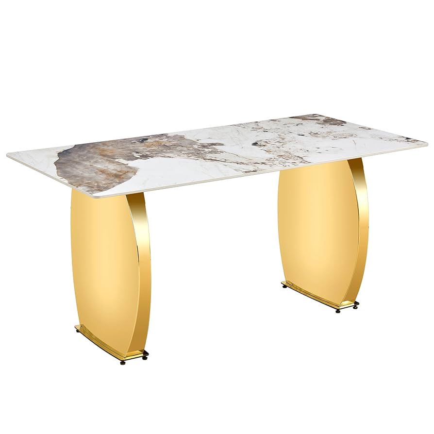 【送料無料】Marble Counter Table West Elm Marble Box Frame Counter Table - AptDeco