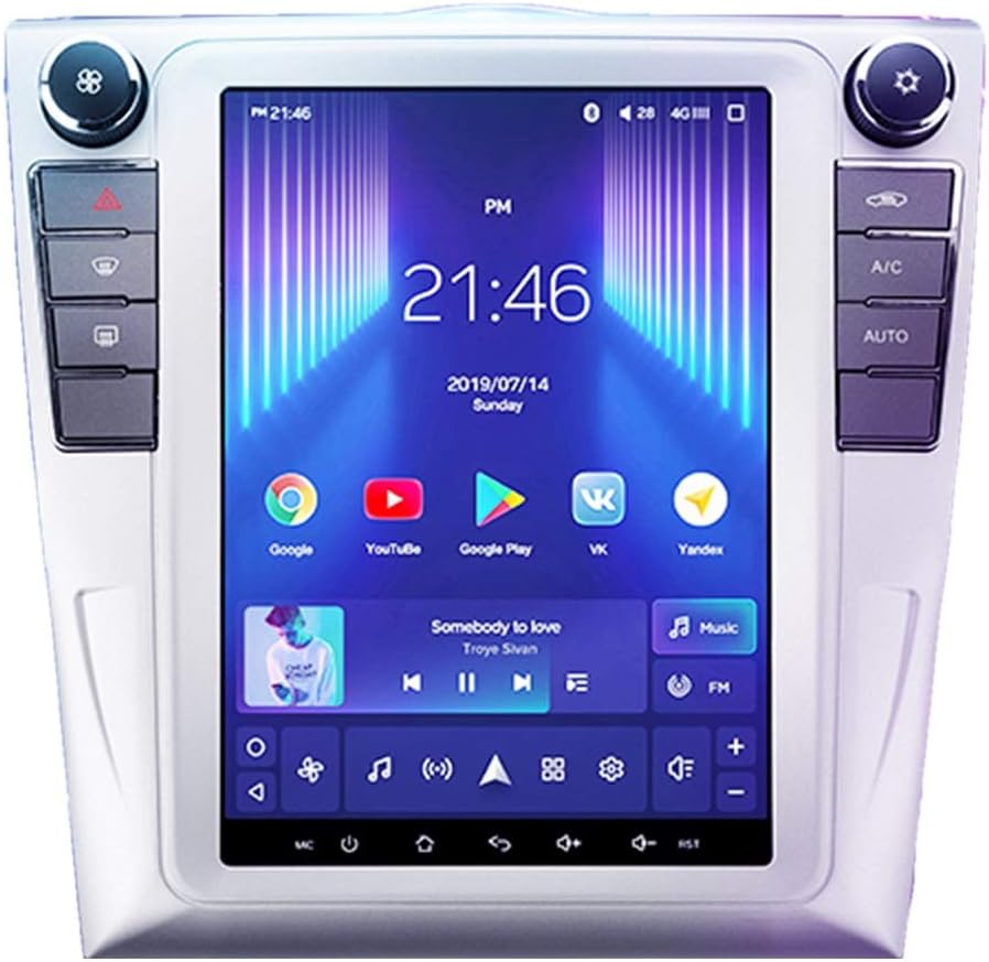 PULJIM Fit For Volkswagen Passat 7 B7 NMS TeslaStyle 2011-2015 Car Radio Multimedia Video Player Navigation GPS Android 8.1 No 2din 2 Din Dvd (Color : Passat 7 TPRO 64G A)