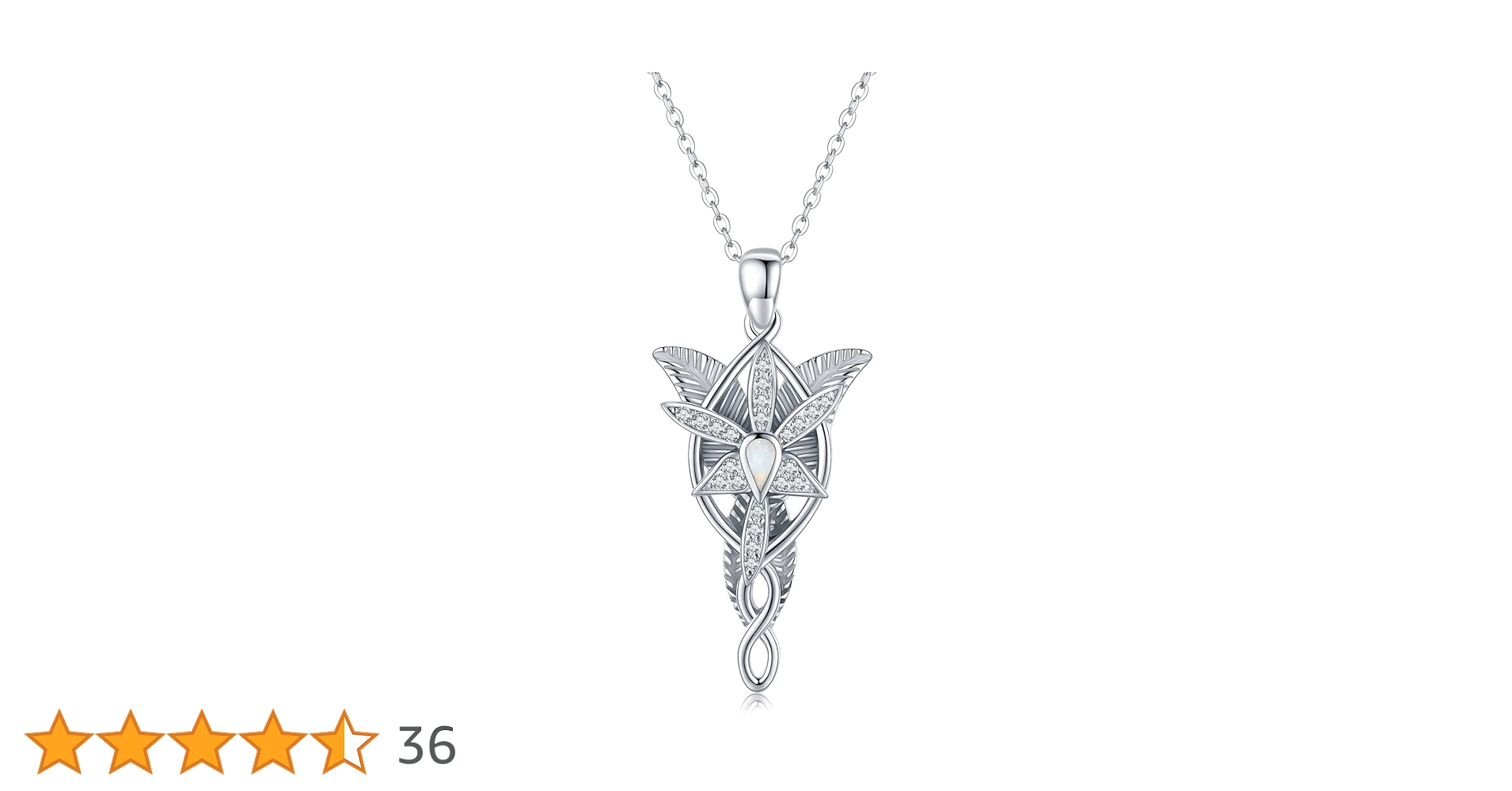 ロード・オブ・ザ・リング　イーブンスターペンダント-スターリングシルバー 61YSwjmdpIL.jpg_BO30,255,255,