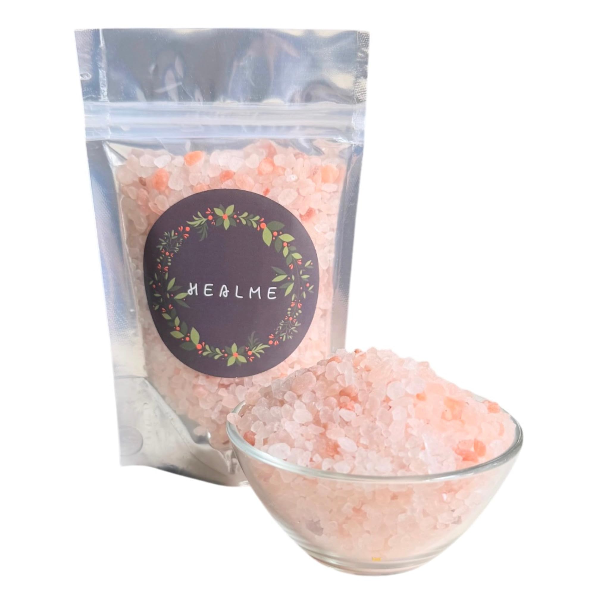 HEALME Himalayan Rock Salt Granules for Puja, Bath Salt, Floor Cleaning, Negative Energy Removal, Vedic Rituals, Vaastu &Feng Shui, Remedies, Space Clearing, Reiki, & Healing (250 gm)