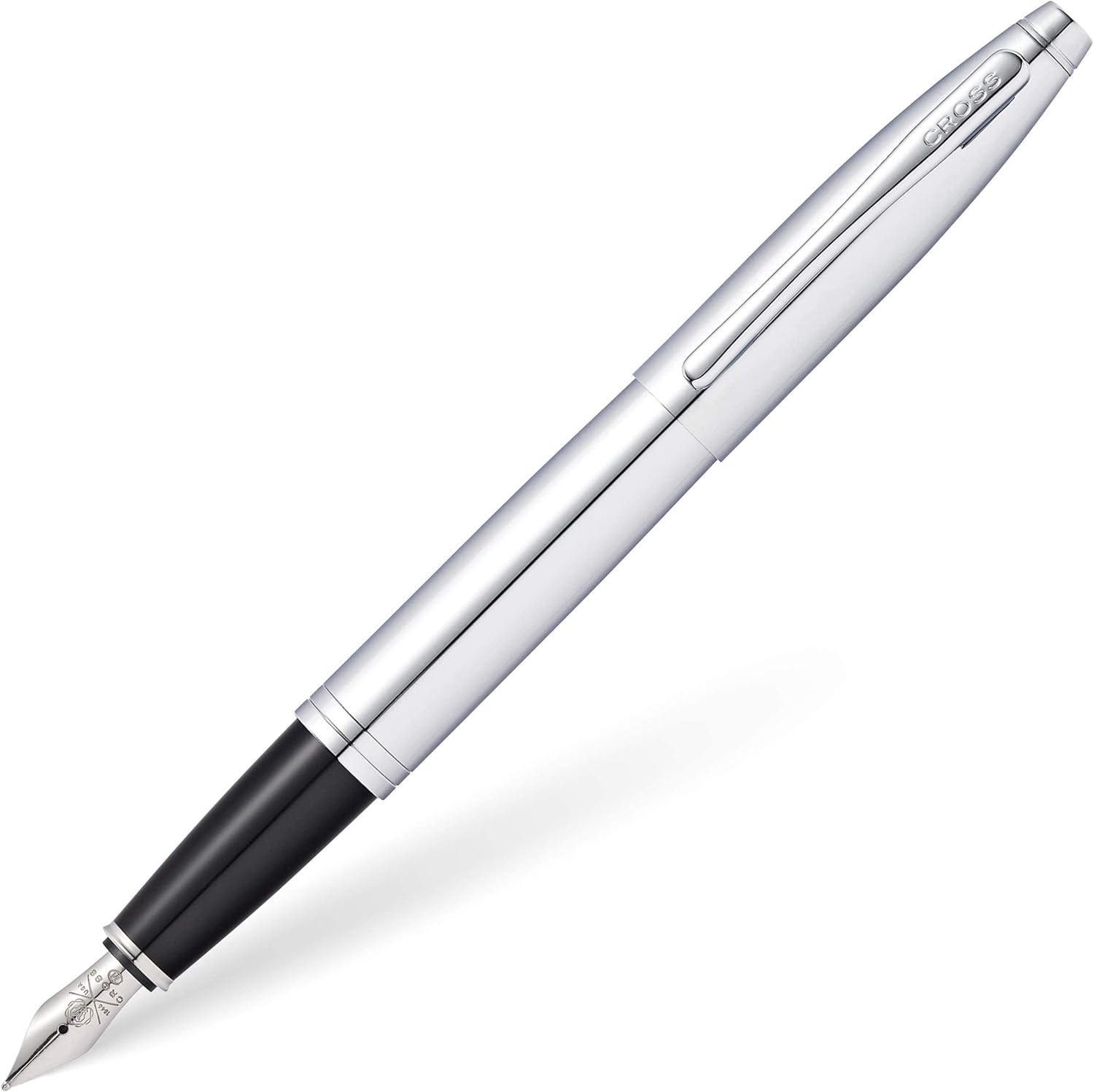 Cross AT0116-1MS Calais Polished Chrome Fountain Pen, Medium