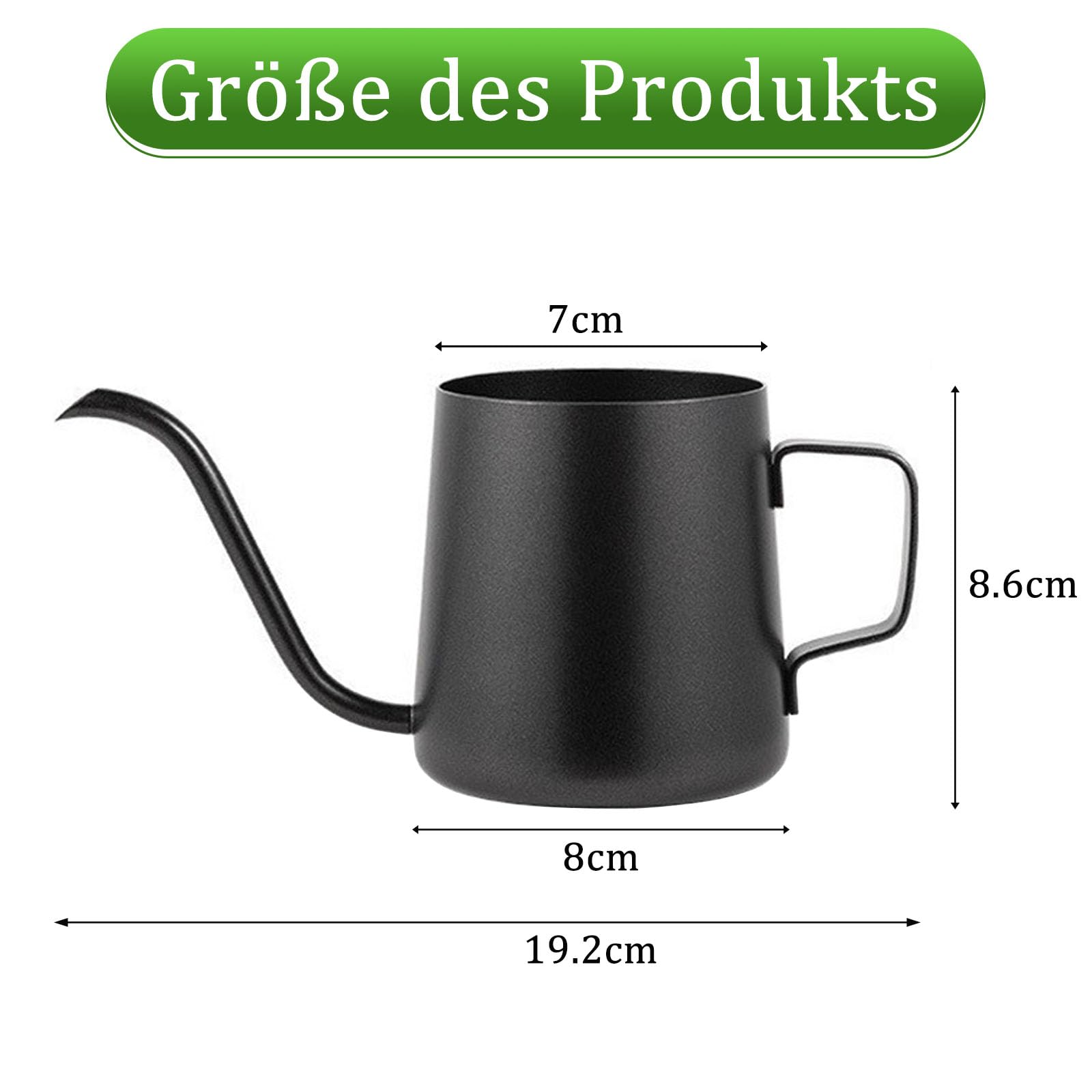 Czarna Konewka Mini do Roślin Pokojowych, 350 ml Konewka do Roślin Pokojowych, Mini Konewka, Konewka ze Stalą Nierdzewną z Długim Dyszą, Konewka do Roślin Bonsai, do Użytku Wewnętrznego i Zewnętrznego