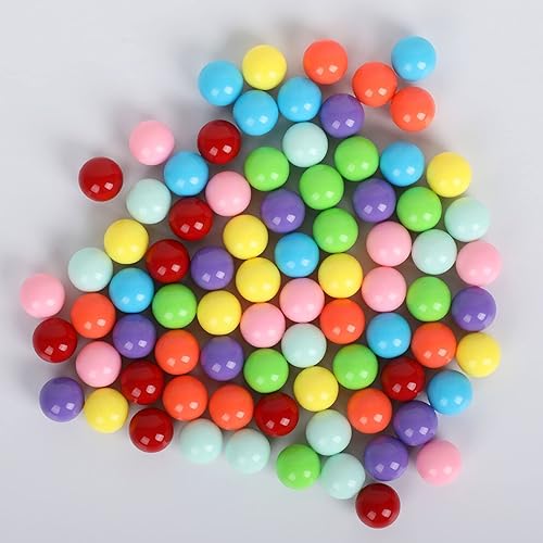 Miniatura 4 de Witlans 80 bolas de repuesto para juego de damas chinas, canicas acrílicas de 0.551 pulgadas para cuadros chinos, carrera de canicas, juego de