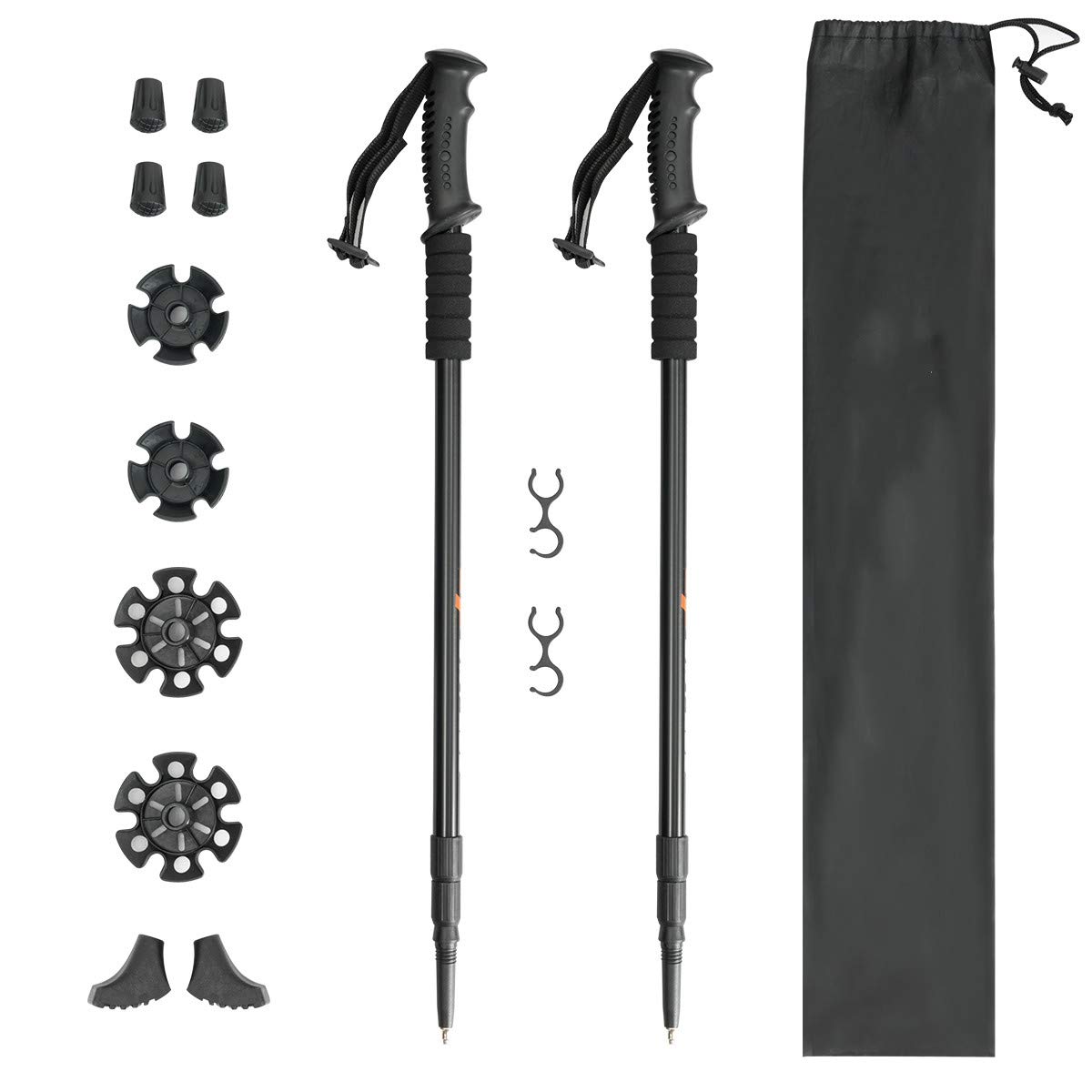 Teleskop Wanderstöcke 2er Set - Leicht & Verstellbar Von 52-110cm