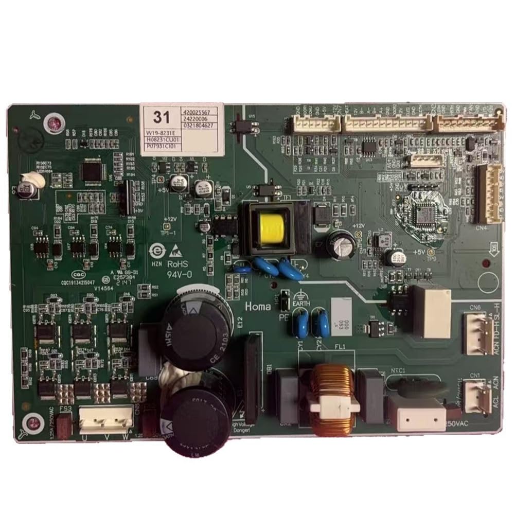 Aundhegrtt W19-8231E Replacement Control Board for Fridge for Refrigerator Compressor Drive Board Mainboard Repair Part