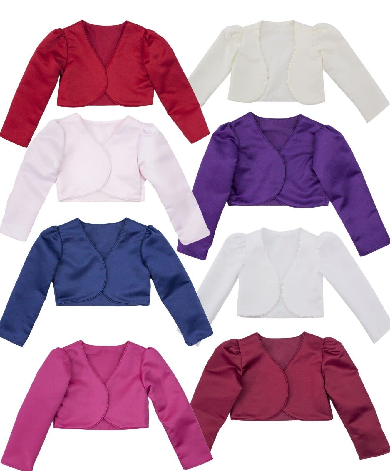 SIRRI Festliche Bolero Jacke für Baby Mädchen mit Langarm