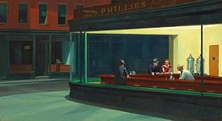 Berkin Arts Edward Hopper Giclée Tela Stampa La Pittura Poster Riproduzione (Falchi notturni)