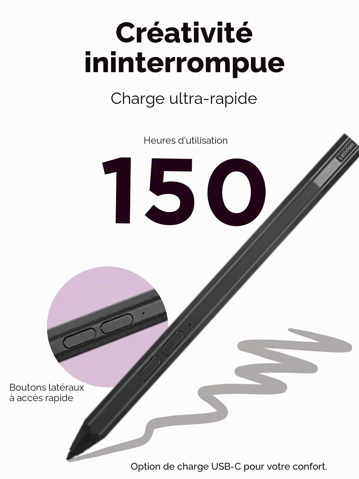 Lenovo Precision Pen 2 Ordinateur Portable Noir