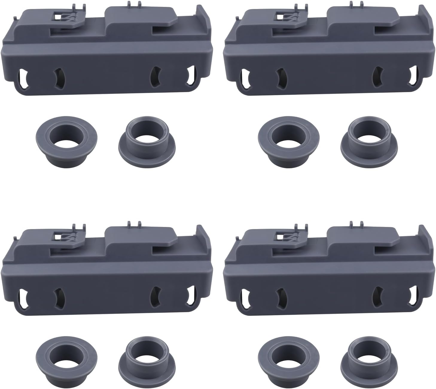4 Pack WD28X27241 Dishwasher Baskets Rack Carrier and Roller Kit Replacement part Compatible with GE Dishwasher Lower Rack Wheels,Fits for L and R Side,Replaces for WD12X10439 WD12X10438 WD12X10446