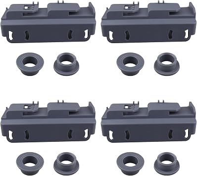 4 Pack WD28X27241 Dishwasher Baskets Rack Carrier and Roller Kit Replacement part Compatible with GE Dishwasher Lower Rack Wheels,Fits for L and R Side,Replaces for WD12X10439 WD12X10438 WD12X10446