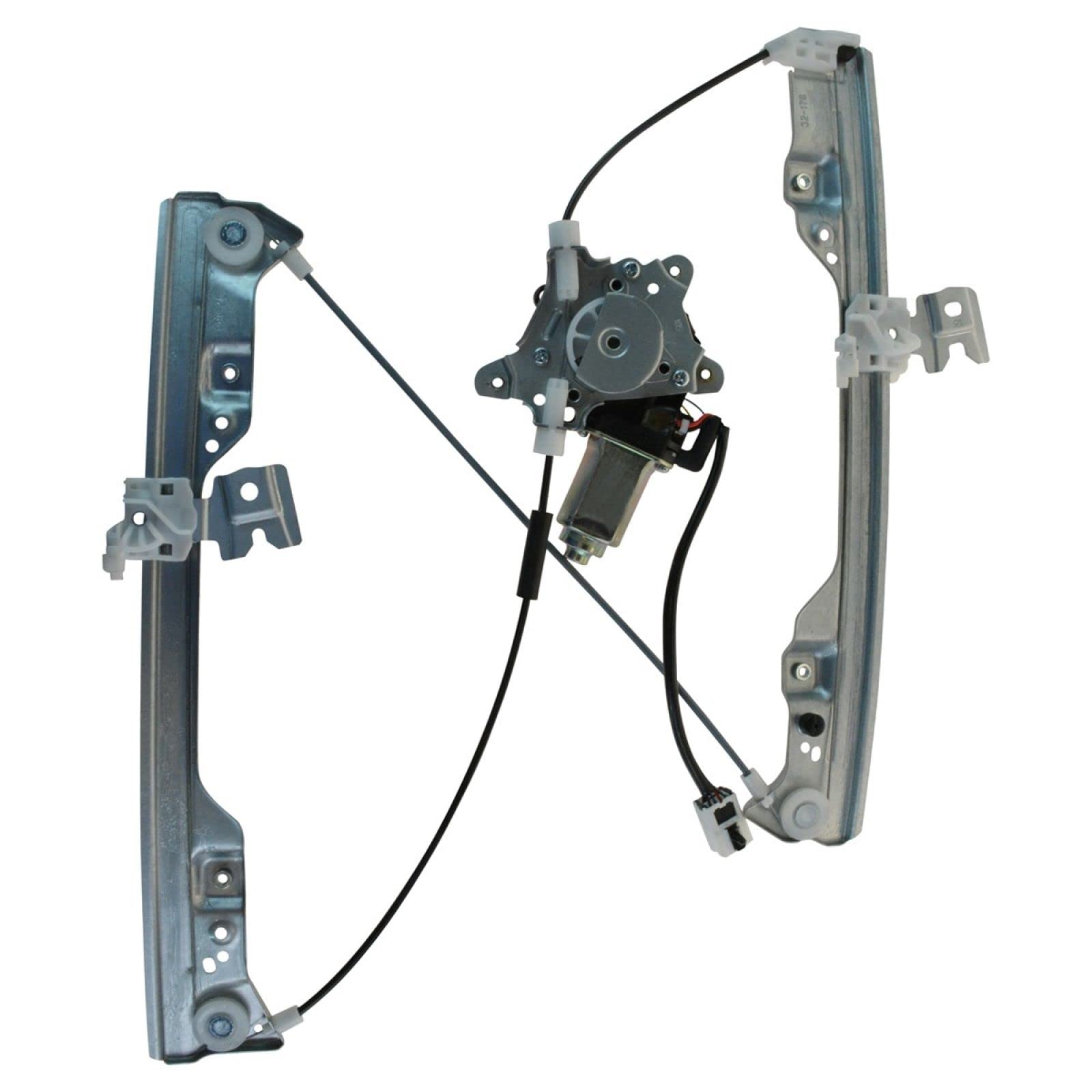 TRQ Front Driver Side Power Window Motor and Regulator Assembly Power Compatible with 2003-2006 Nissan Altima 2002 Nissan Altima from 10/01/01 Production Date