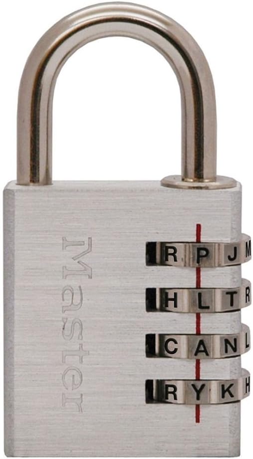 Master Lock 643DWD 2 Pack 1-9/16in. Wide Set Your Own WORD Combination Padlock