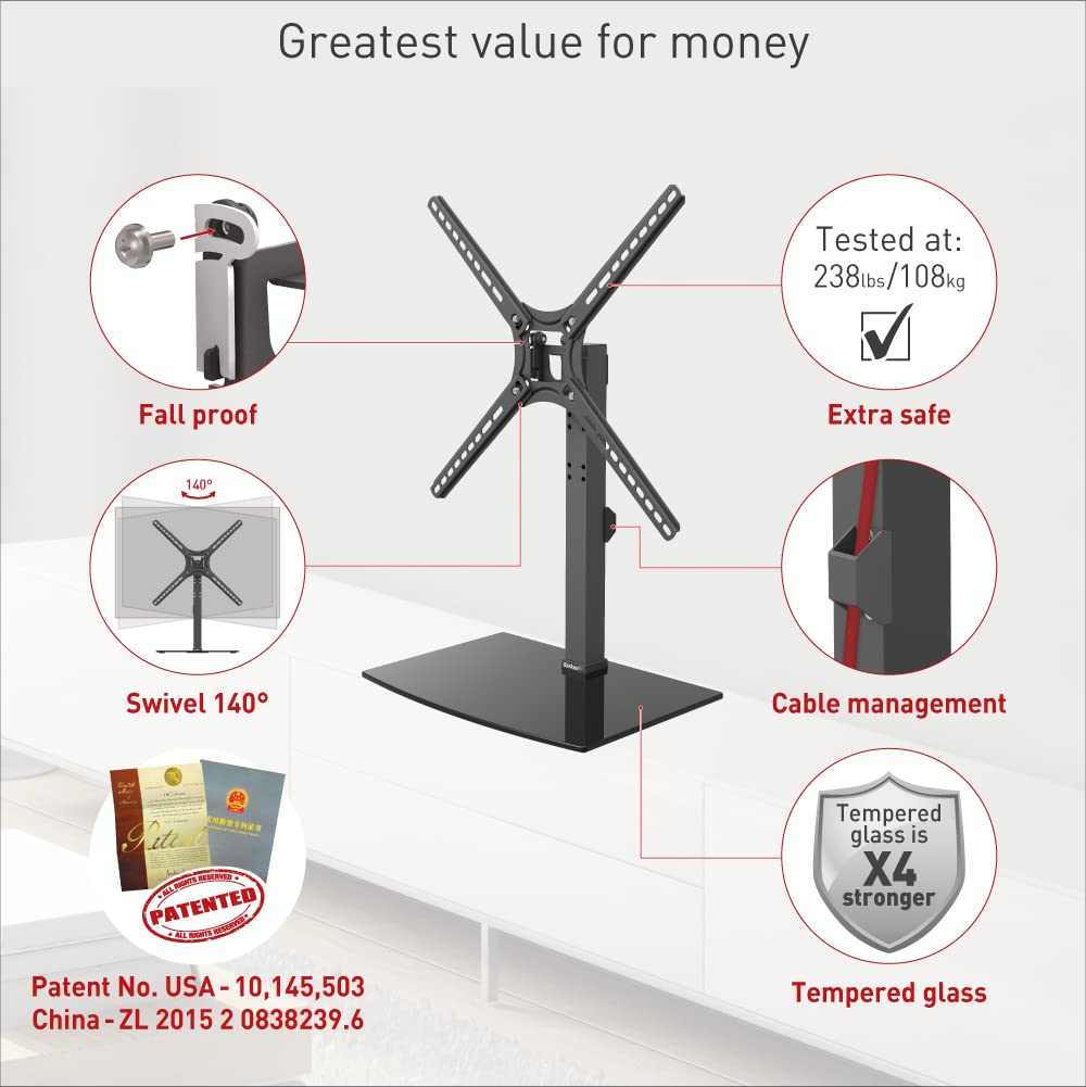 Barkan 3500 Suport TV de Tavan 40Kg 29-65 inch Telescopic - Romania