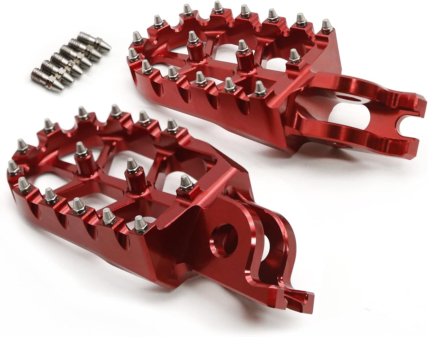 Dirt Bike Foot Pegs,Billet Wide Motorcycle Footpeg for CR125/250 02-08, CRF150R 07-22,CRF250X 04-17,CRF250R CRF450R 04-22,CRF450X 05-22,CRF250RX CRF450L 19-22,CRF450RX 17-22,CRF250L CRF250M 12-18