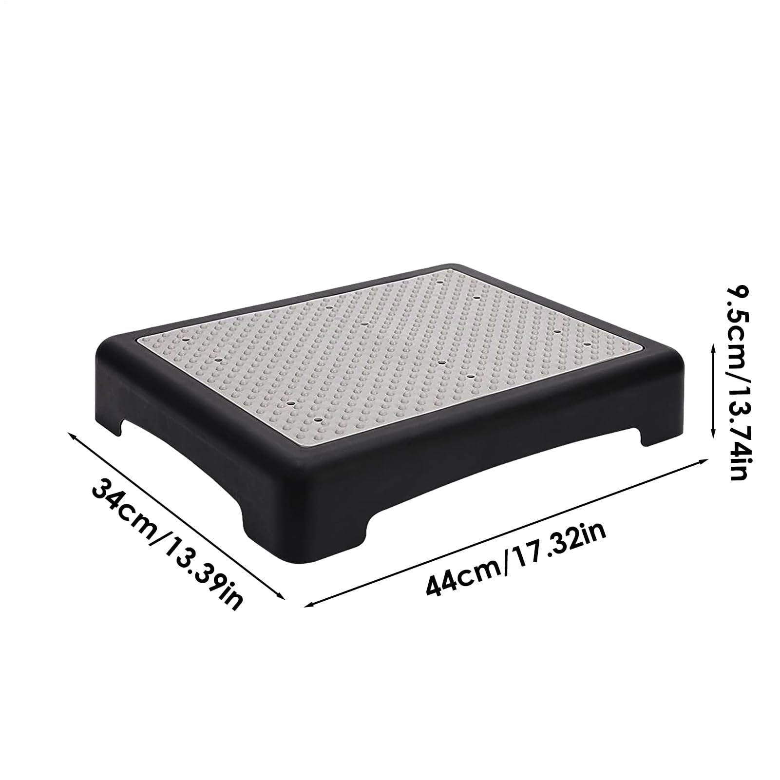 Taburete Plegable Escalón Escabe o para Hogar con Soporte 180 Kg Banqueta para Cocina Baño Esterno Y Autovana Almacenamiento Práctico 44x34x9.5 Cm