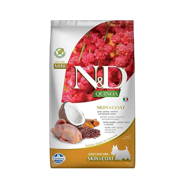 FARMINA ND Dog Quinoa Skin Coat CODORNIZ Mini 2,5KG