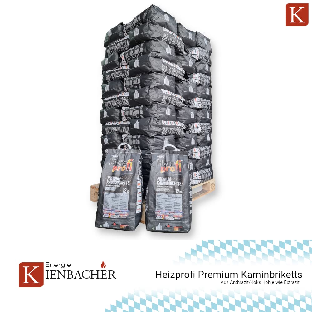 Bricchette Carbone Lausitzer Da 25kg - Per Camini E Stufe, Alto Potere Calorifico 5.3 KWh/kg, Consegna In Box