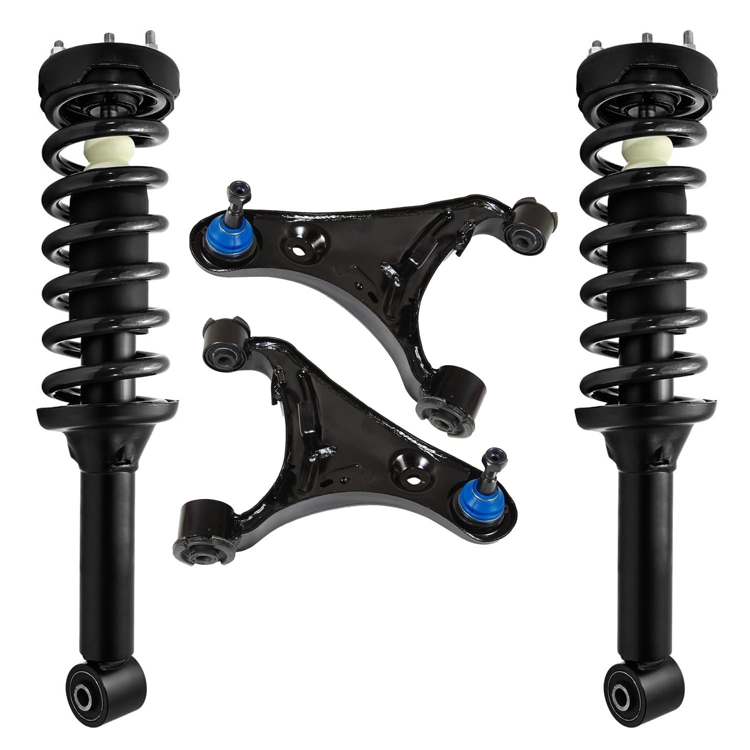 Detroit Axle - Front Struts Control Arms Kit for 2005-2009 Land Rover LR3