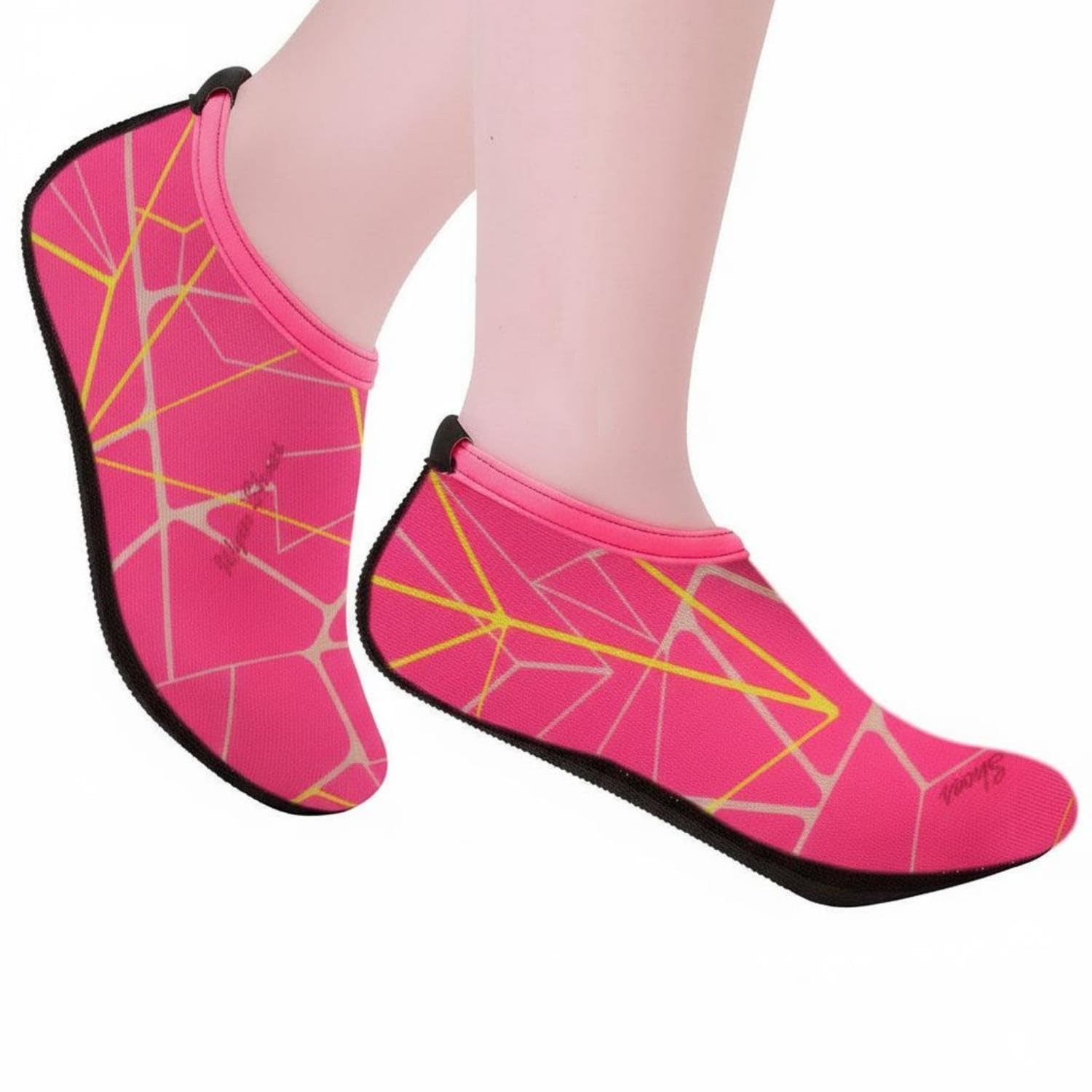 STYLEHEAVEN Lightweight Non-Slip Beach Socks Breathable Non-Slip Water | Water footwear | Long-lasting & Lightweight | fabric build | great for active lifestyles | available in Rose Red Print