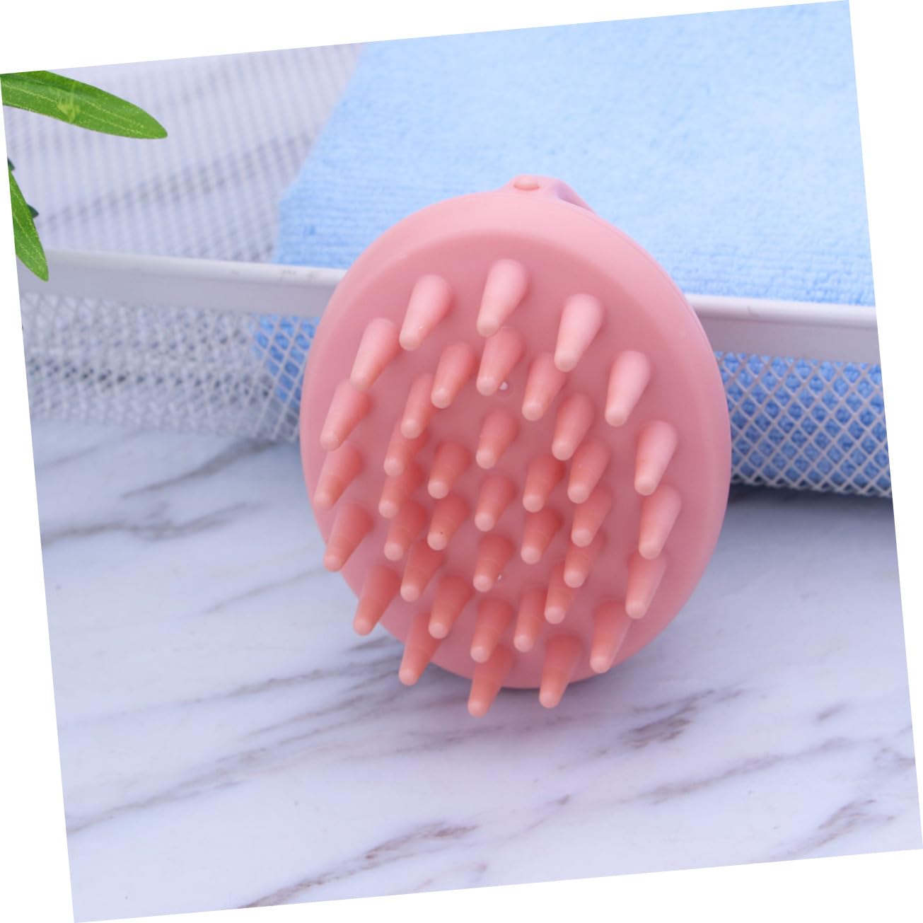 Beaupretty 3piezas Cepillo De Masaje Escalpado Eléctrico Con Función De Vibración Para Cuidado Del Cabelludo Limpieza y Exfoliación De Cabello Rosa