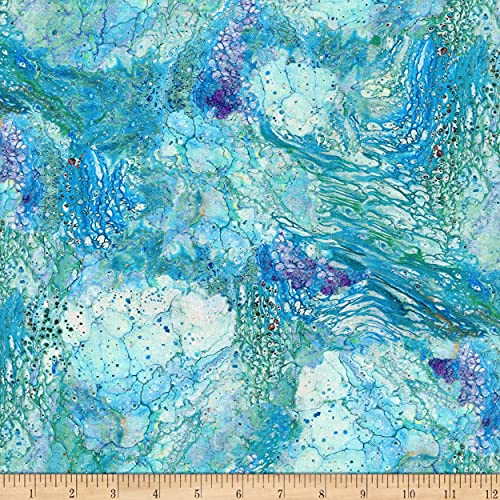 QT Fabrics Fusion II Surge Blue, Quilting Fabric by the Yard
