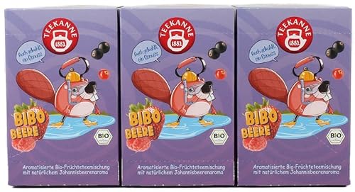 Teekanne Bibo Beere 3er Pack | Bio-Früchteteemischung mit natürlichem Johannisbeerenaroma Cover