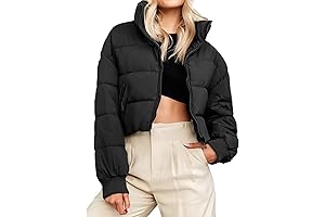 ZCsia Women's Winter Long Sleeve Puffer Jacket
