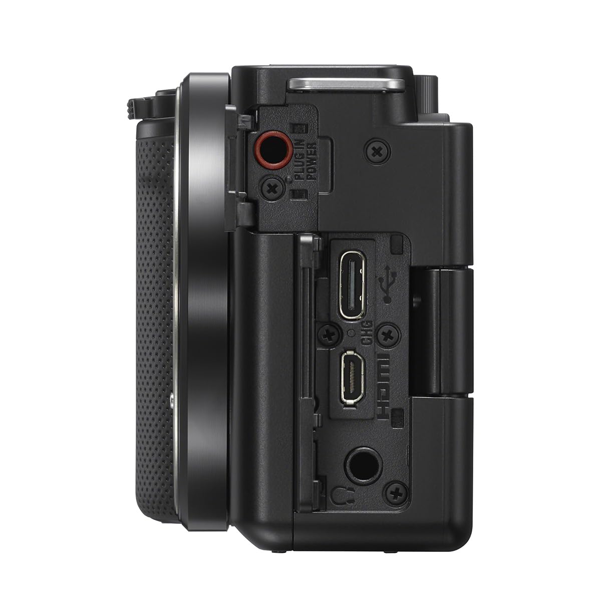 Sony Alpha ZV-E10 - APS-C Interchangeable Lens Mirrorless Vlog Camera Kit - Black: Black Base w/ Mic ECM-S1