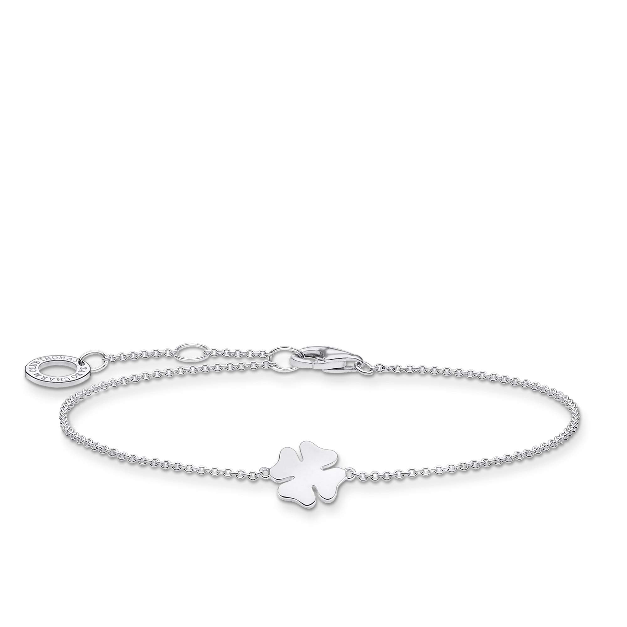 Thomas Sabo Women's Silver Cloverleaf Bracelet A1990-001-21-L19v Adjustable