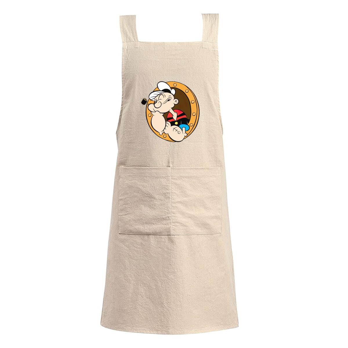 未使用　ポパイ＆オリーブ エプロン 2枚セット｜サントリー コラボ Amazon｜大力水手ポパイ ポパイ エプロン カフェエプロン レディース