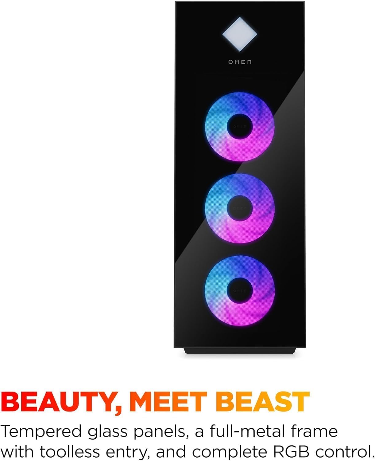 Amazon.com: HP OMEN 45L Gaming Desktop, NVD RTX 5060 Ti 8GB, Intel