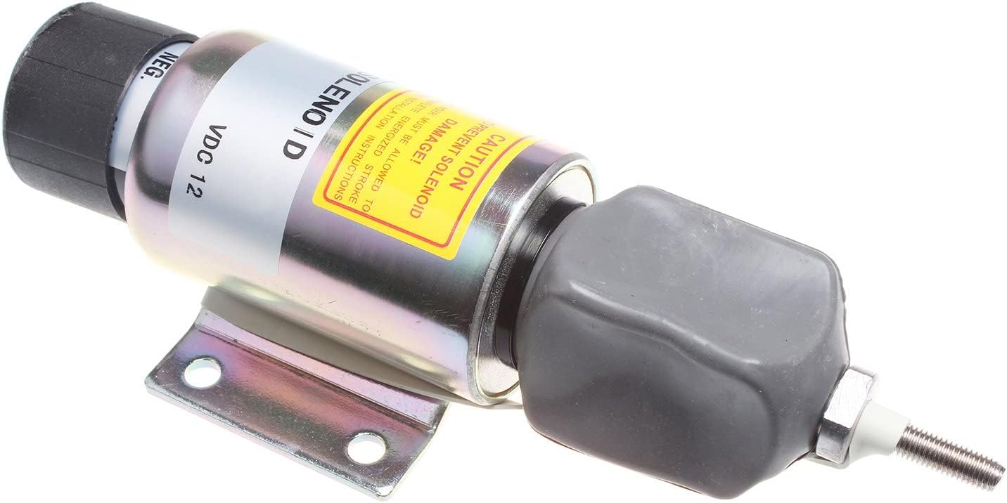 FridayParts 12V Fuel ShutDown Solenoid 2001-12E2U1B1S1A 200112E2U1B1S1A Compatible for Woodward