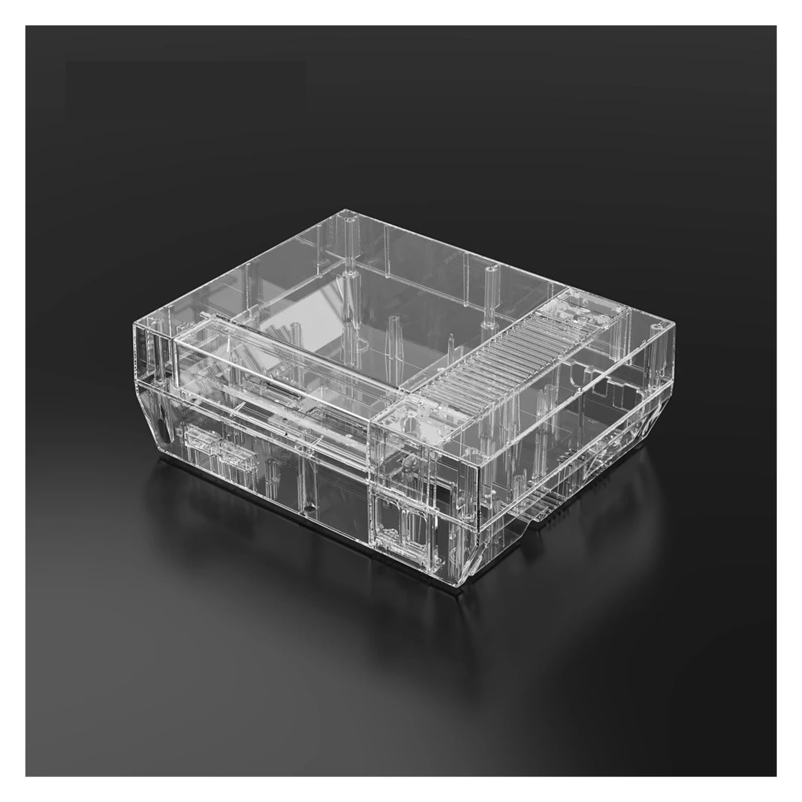 Transparentes Ersatzgehäuse-Schutzgehäuse – Kompatibel Mit Nintendo NES-Konsole – Komplettset Retro-Spielzubehör(TRN)