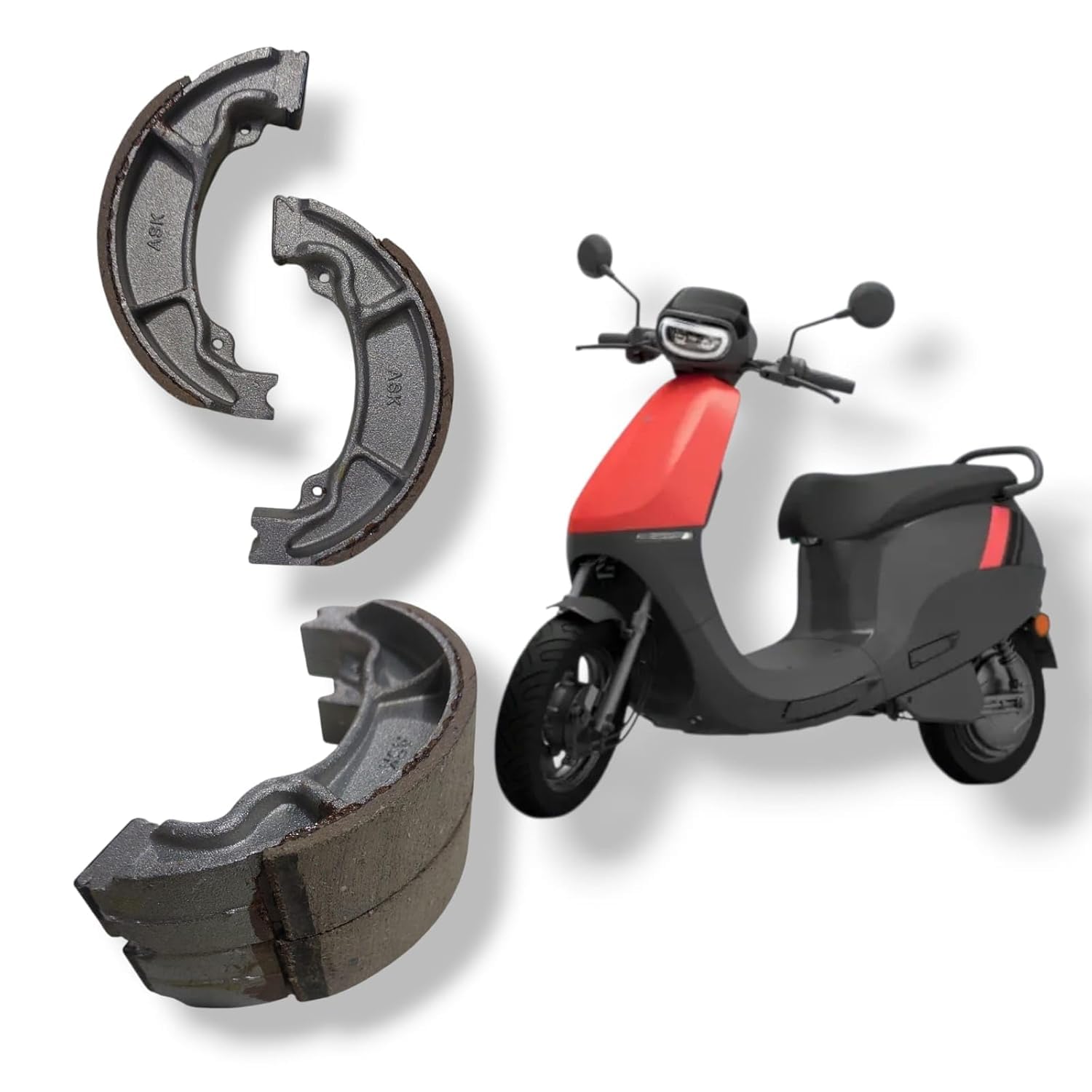 Rock World Compatible with Compatible with Ola Electric Brake Shoes for S1 AIR, S1 X, S1 X Plus Gen 2, High Performance-image-26